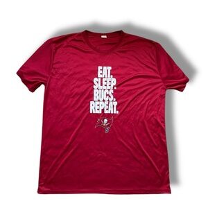 Tampa Bay Buccaneers Polyester Performance Style Athletic Shirt size XL